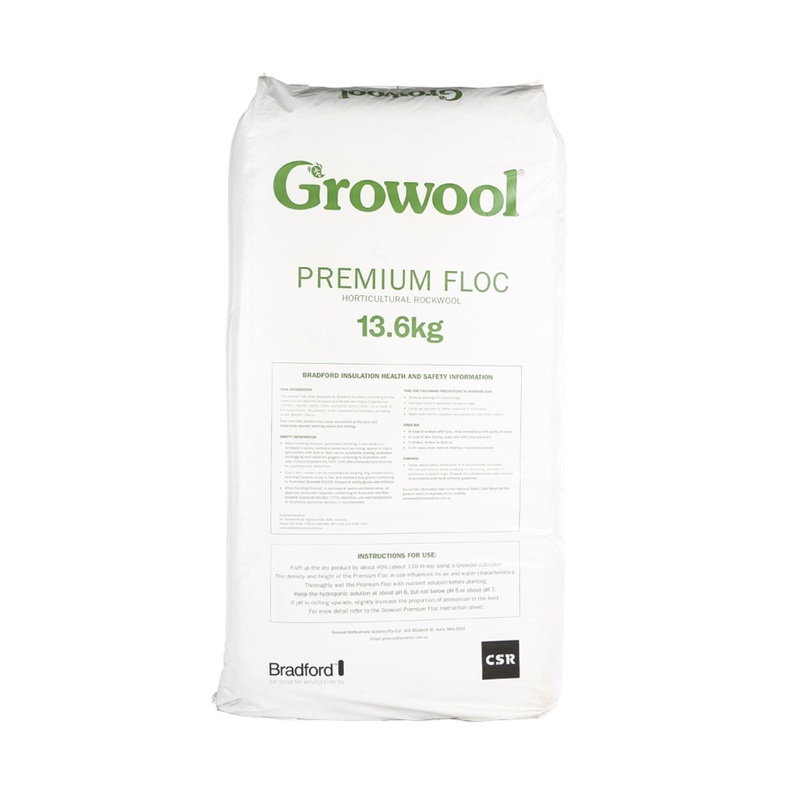 13.6Kg Premium Floc – Rockwool Growing Medium Plant Fruit Flower Growool