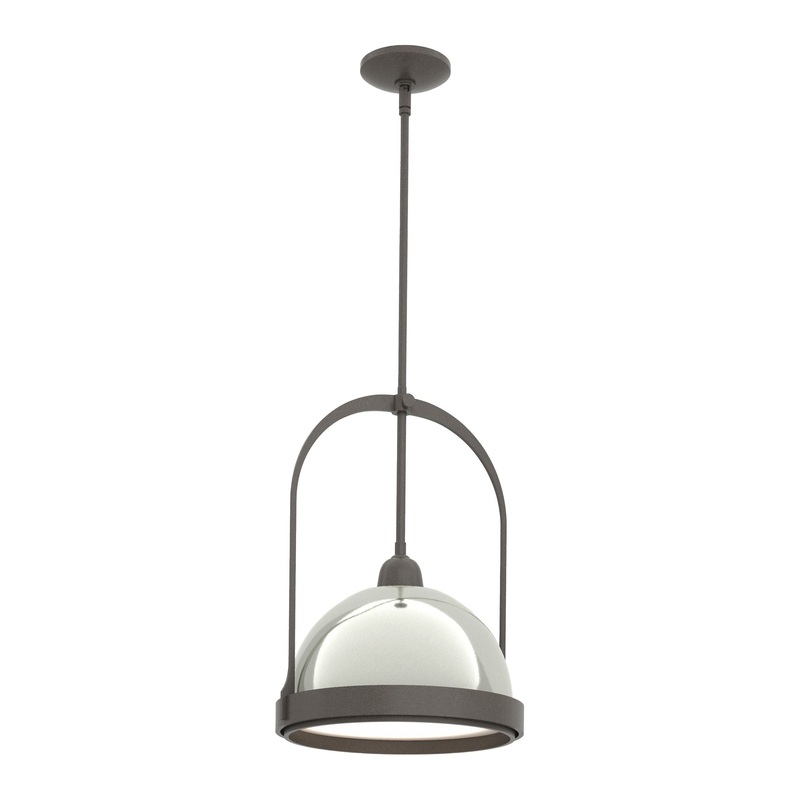 Atlas Small Pendant Dark Smoke Sterling