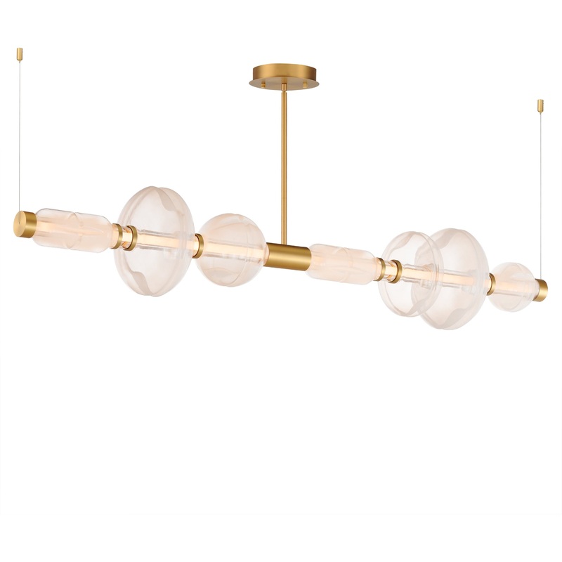 Gusto LED Horizontal Pendant Gold