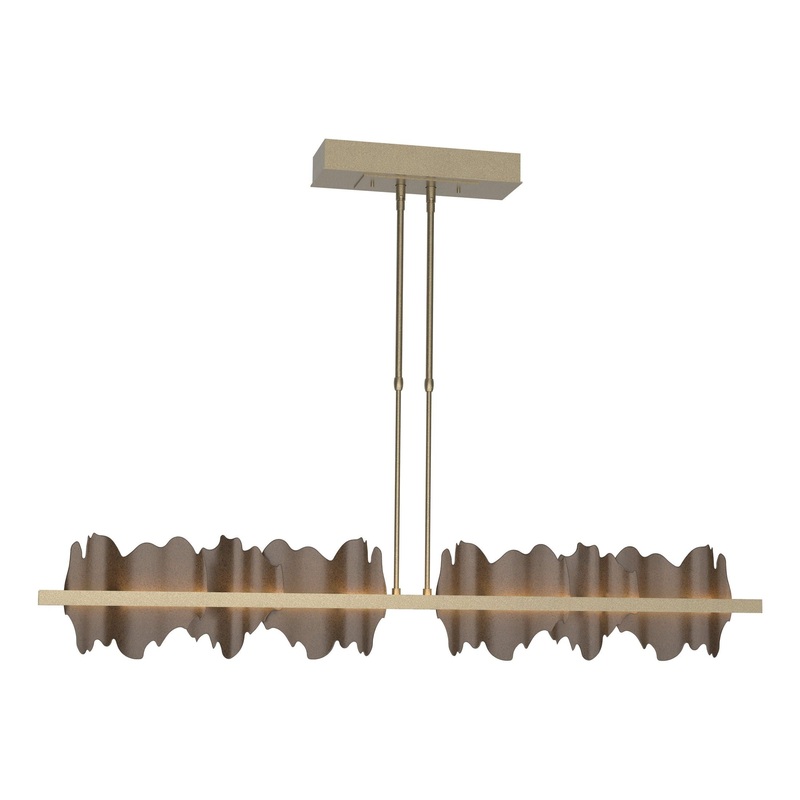 Hildene Large LED Pendant Soft Gold Bronze