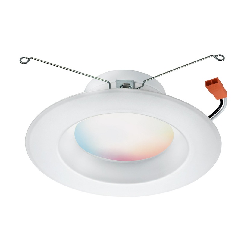 LED Recessed Downlight in White Finish by Satco