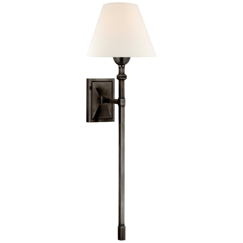 One Light Wall Sconce from the Jane Collection in Gun Metal Finish by Visual Comfort Signature