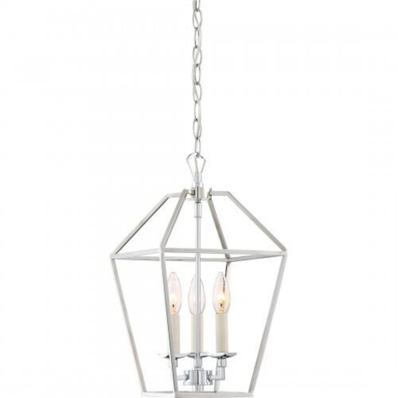 Quoizel AVY5203PK Aviary 3 light foyer plshd nkl Pendant