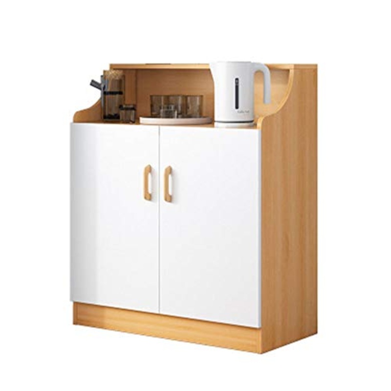YLiansong-home Cassettiera Armadio Cabinet Cassetone Bagagli unit con Porte Credenza Letto Cucina credenza in Legno (Color : Natural, Size : 60x30x92cm)