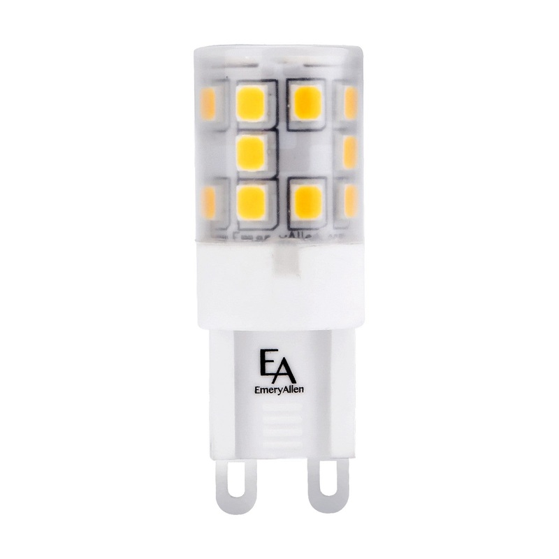 3 Watt LED LED, 300  Lumens, G9 Bi Pin base, 120 Volt Light Bulb by Emery Allen