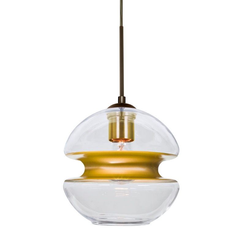 Besa 1JC-HULA8GD-BR Hula 8 One Light Pendant Bronze