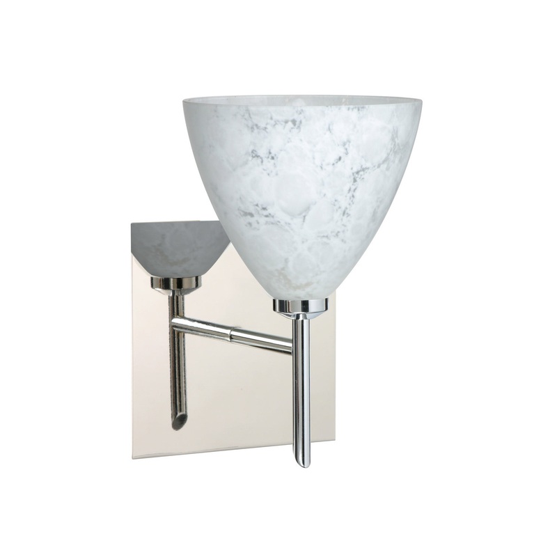 Besa 1SW-177919-CR-SQ Mia One Light Wall Sconce Chrome