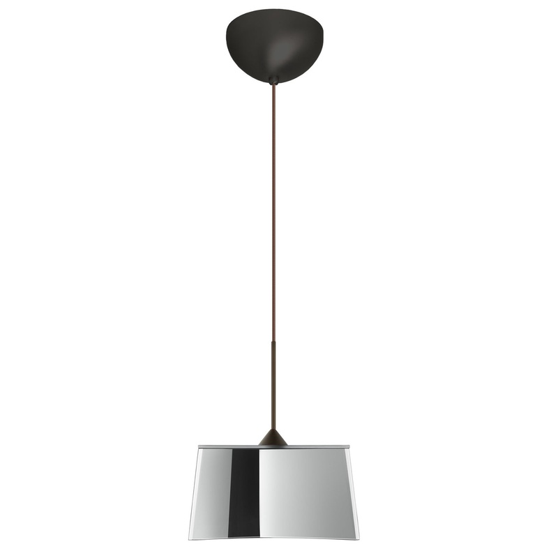Besa 1XC-6773MR-BR Groove One Light Pendant Bronze (Discontinued)