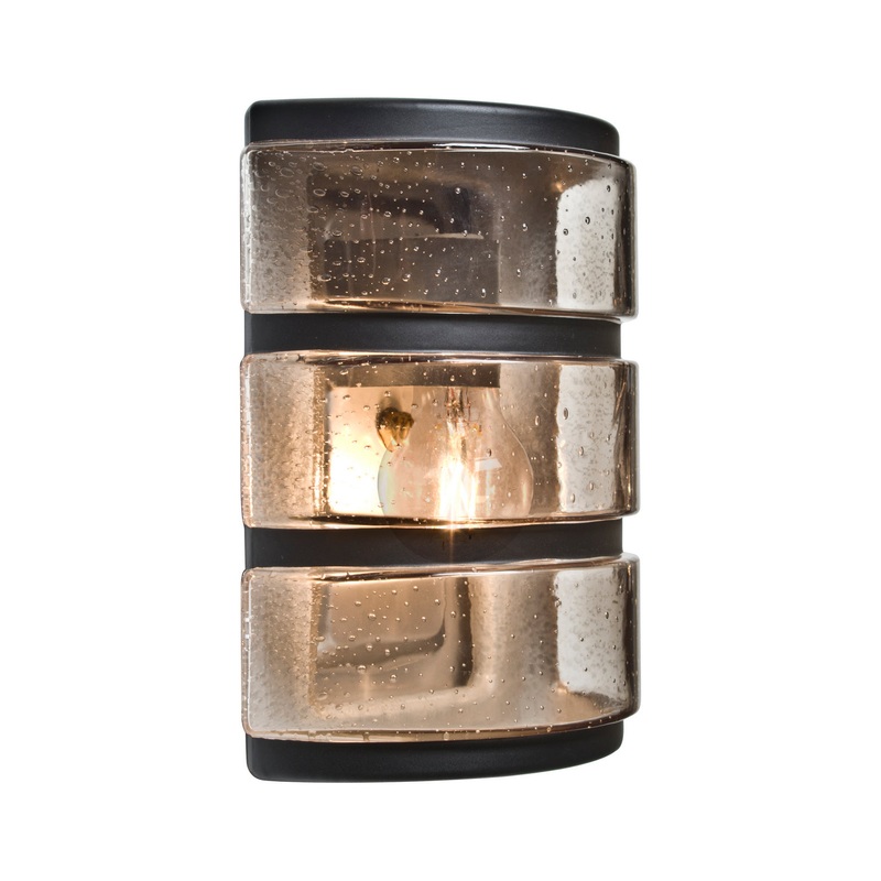 Besa AQUARBH-SM-EDIL-BK Costaluz Aqua LED Outdoor Wall Sconce Black