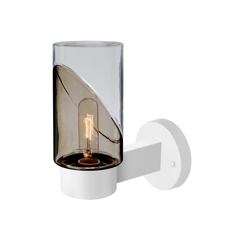 Besa BLINKSM-WALL-WH Besa Blink Outdoor Sconce One Light Outdoor Wall Sconce White