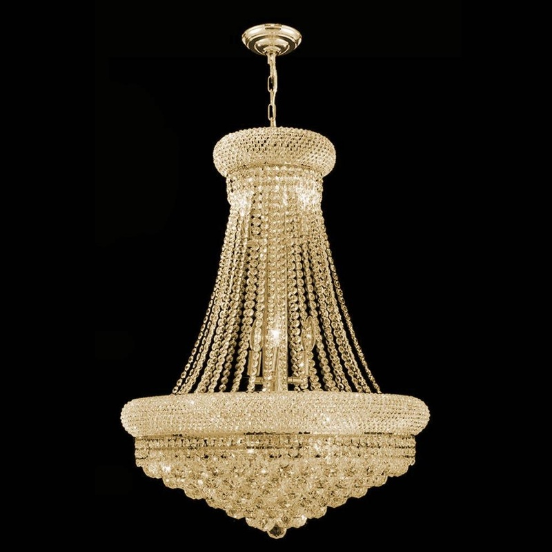 Empire 14-Light Chandelier Gold