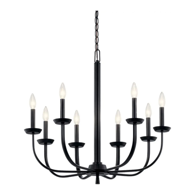 Kennewick 9-Light Chandelier Black