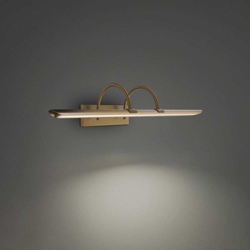 LED Picture Light from the Ansel Collection in Aged Brass Finish by Modern Forms