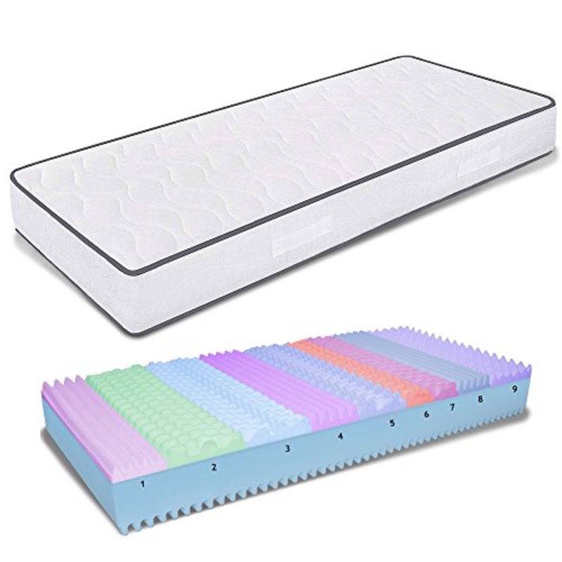 Materasso Memory Singolo 80X190X25 CM A 9 Zone DIFFERENZIATE Ortopedico Dispositivo Medico Allegro