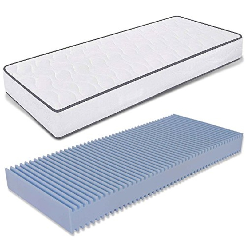 MATERASSO SINGOLO 70X190X14 CM ORTOPEDICO CON DISPOSITIVO MEDICO, LASTRA IN WATERFOAM ANTIACARO E FODERA ANTIALLERGICA TRASPIRANTE, MATERASSO FUORI MISURA IN POLIURETANO