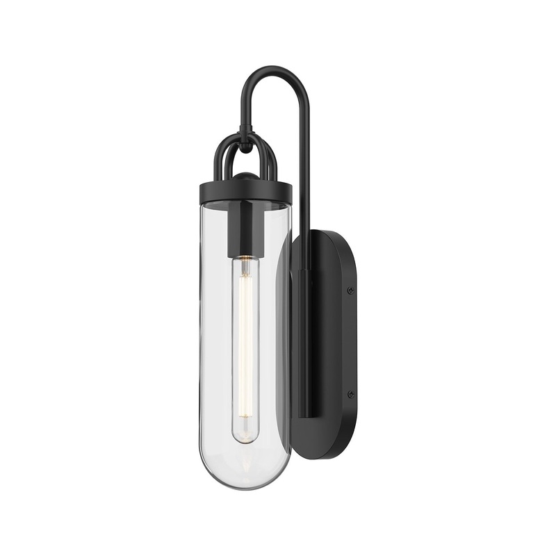 One Light Wall Sconce from the Lancaster Collection in Aged Gold|Chrome|Matte Black Finish by Alora