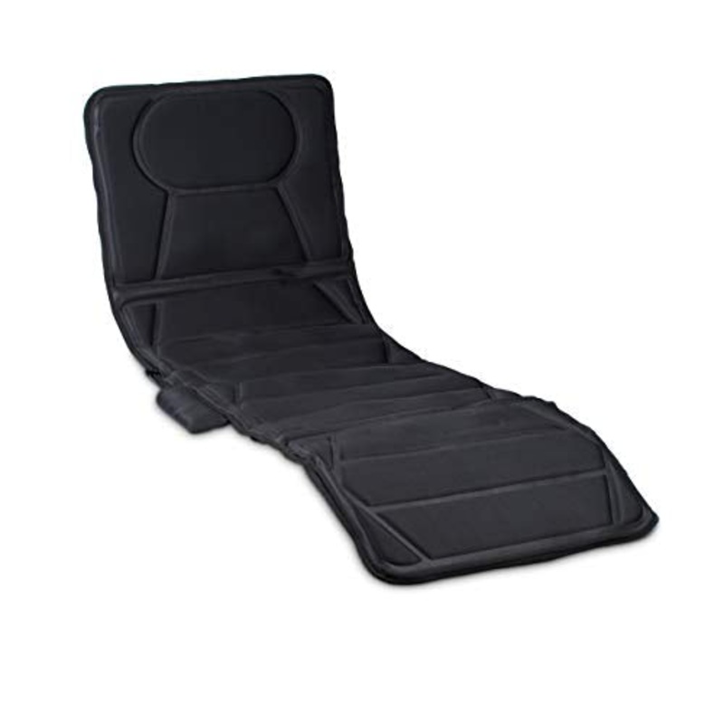 Relaxdays 10012994 Tappetino per massaggio elettrico, Nero, 170 x 60 x 3 cm