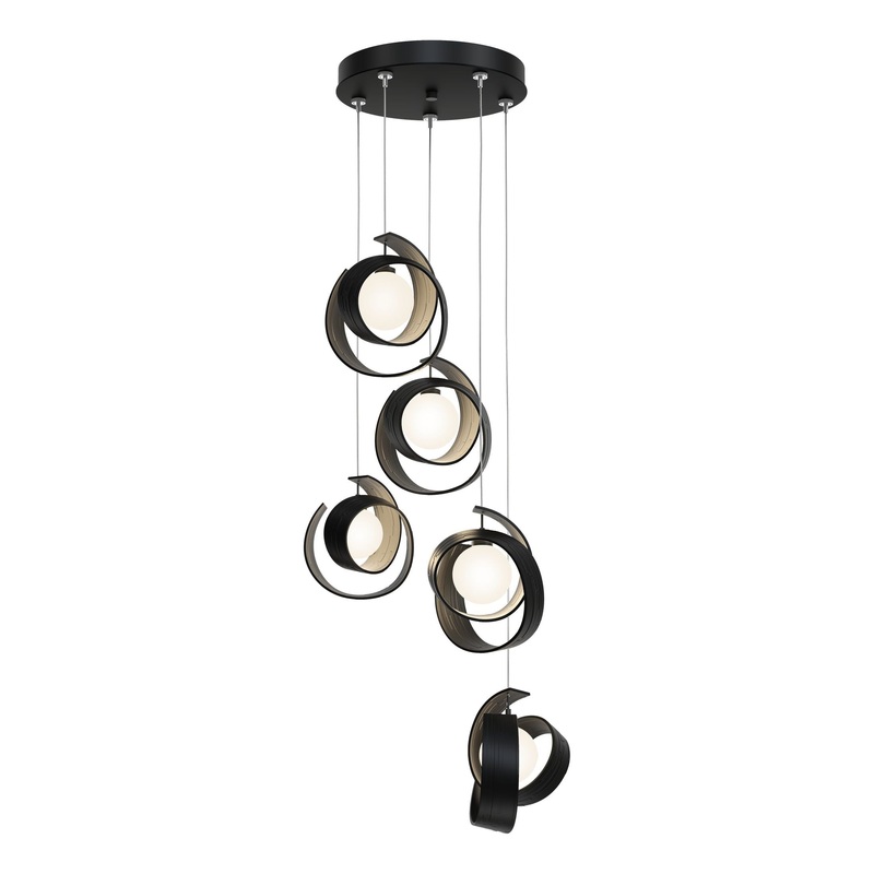 Riza 5-Light Pendant Black