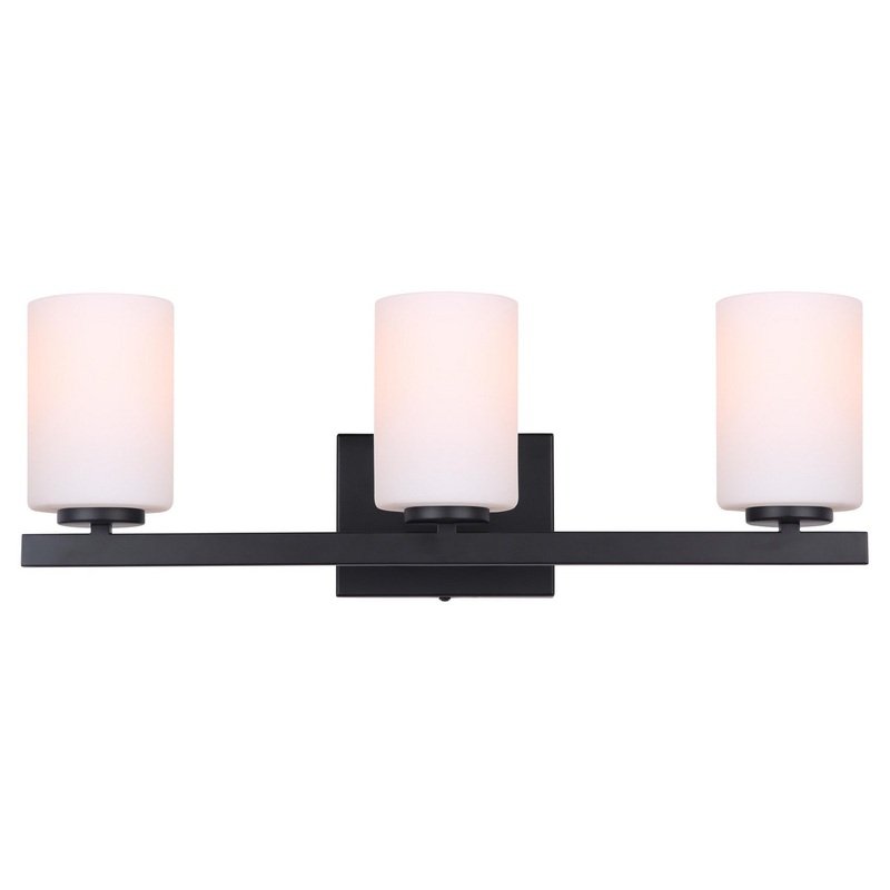 Canarm IVL1093A03BK Jae Three Light Vanity Matte Black