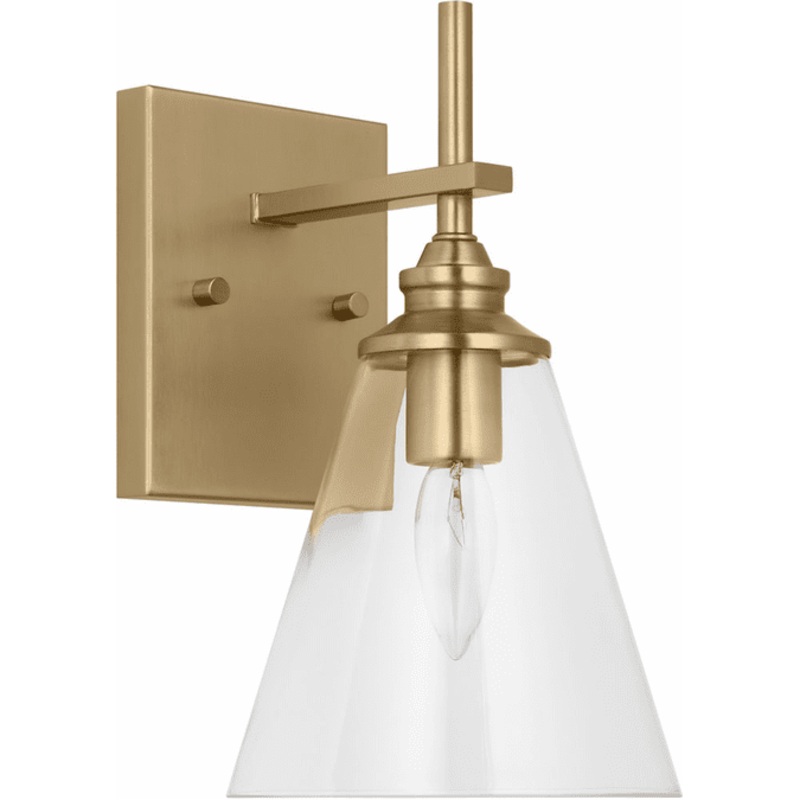 Ruben One Light Wall / Bath Satin Brass
