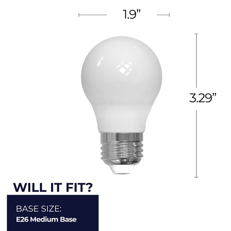 7 Watt A15 Milky, 800  Lumens, E26 base, 120 Volt Light Bulb by Bulbrite
