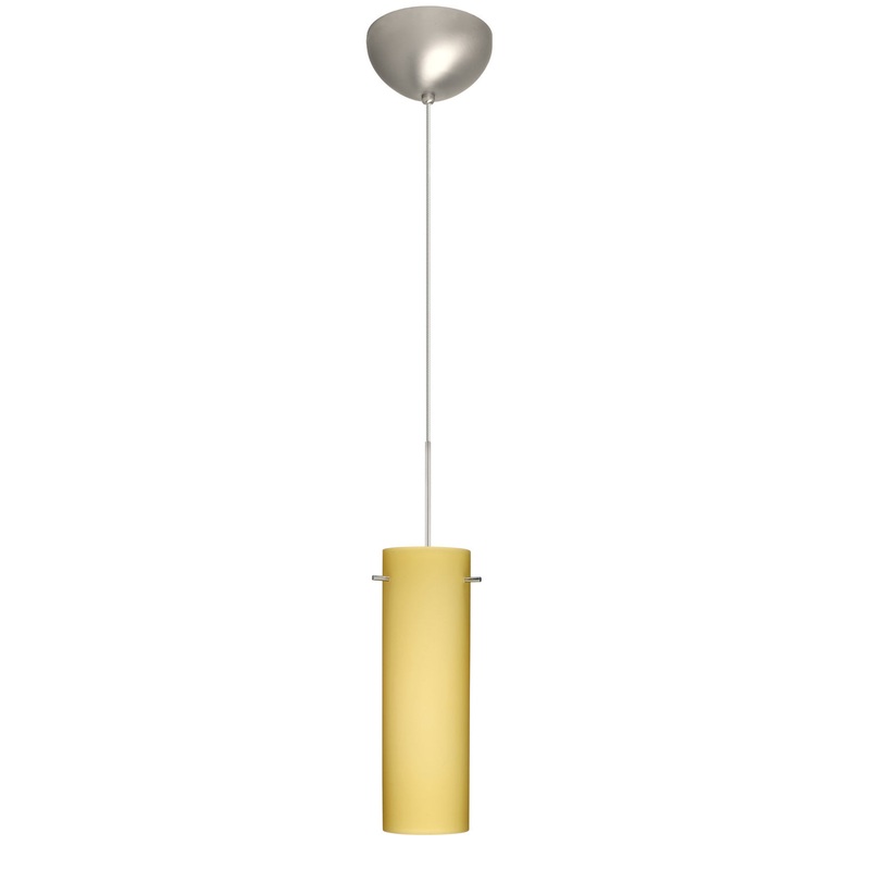 Besa 1XC-4930VM-LED-SN Copa One Light Pendant Satin Nickel (Discontinued)