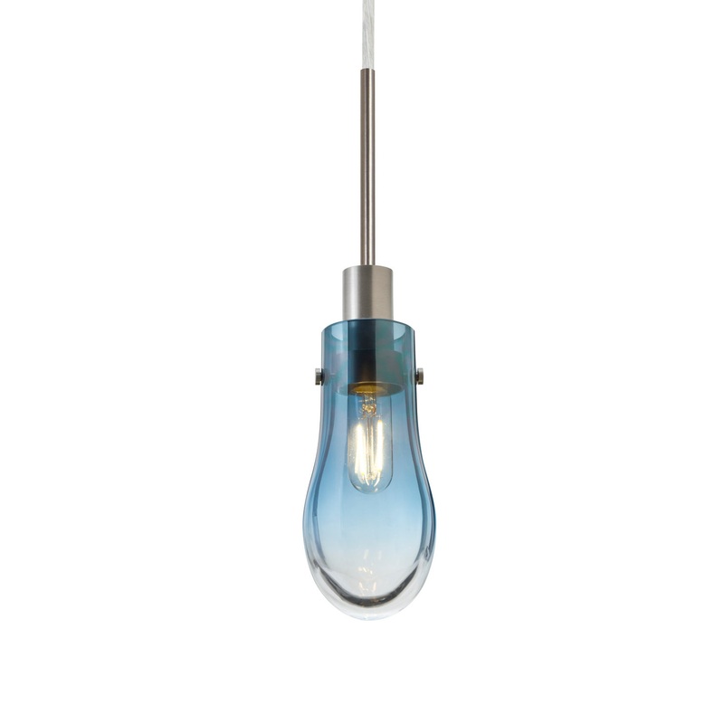 Besa J-WISHBL-EDIL-SN Wish One Light Pendant Satin Nickel