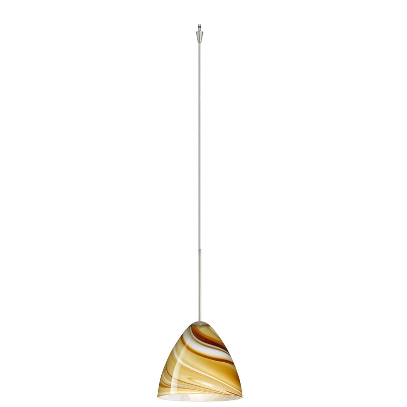 Besa XP-1779HN-SN Mia One Light Pendant Satin Nickel