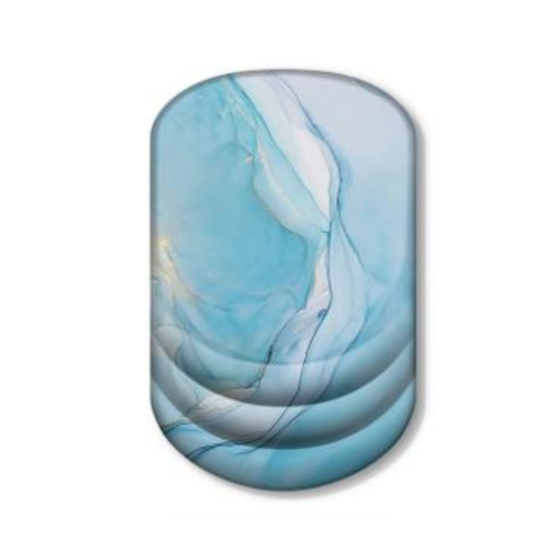 Blue Pattern Ergonomic Mouse Pad with 3D Silicone Gel Wrist Rest – Stylish Comfort & Support for Office & Home