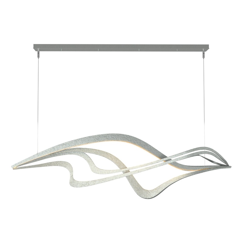 Crossing Waves LED Pendant Vintage Platinum