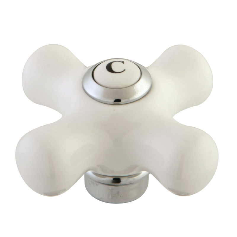 KSH941CXC Cold Porcelain Cross Handle, Polished Chrome