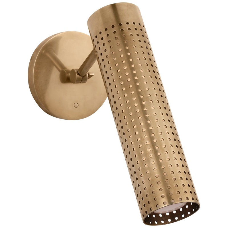 LED Wall Sconce from the Precision Collection in Antique-Burnished Brass Finish by Visual Comfort Signature