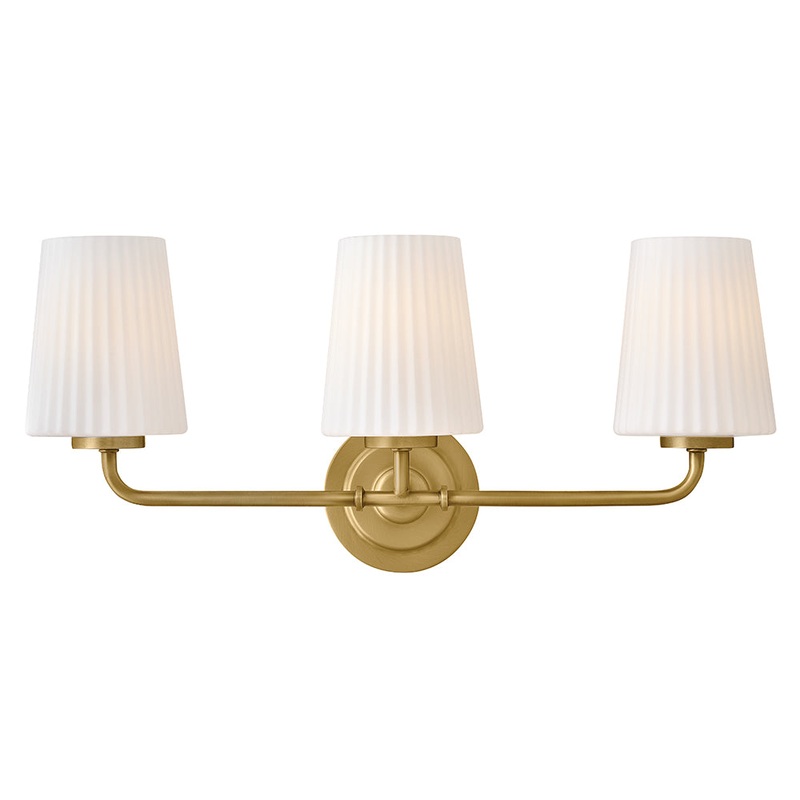 McKenna Medium Three Light Vanity Lacquered Brass