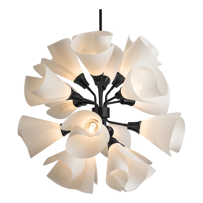 Mobius 16-Light Orb Pendant Black