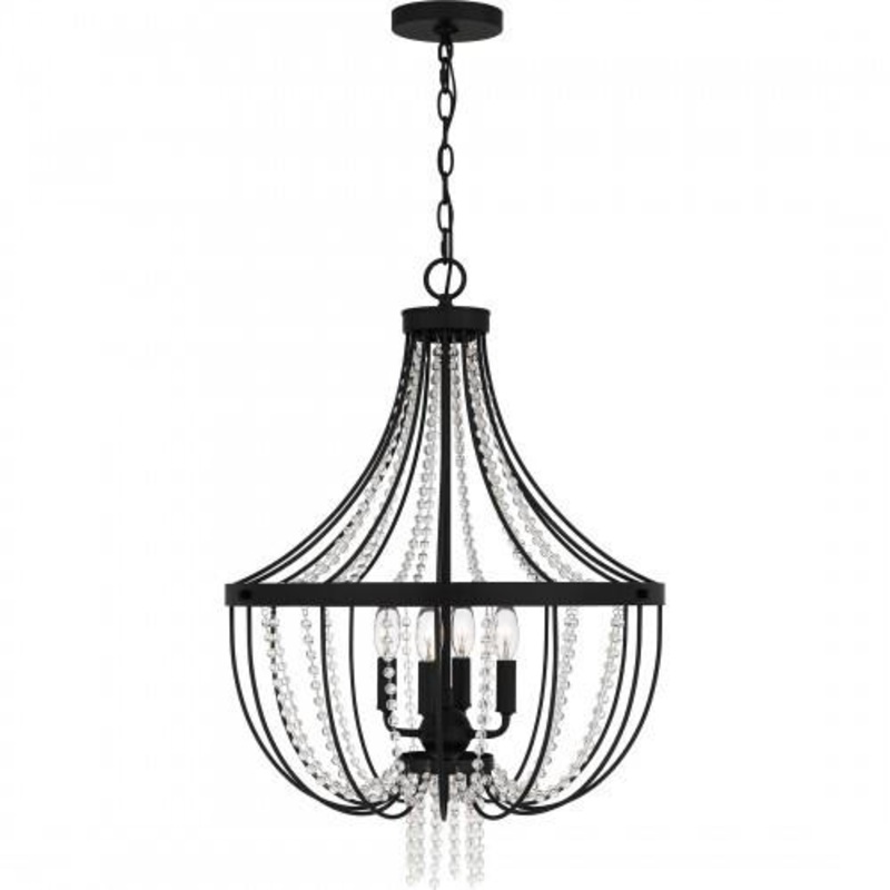Quoizel ADL2820MBK Adelaide Pendant 4 lights matte black Pendant