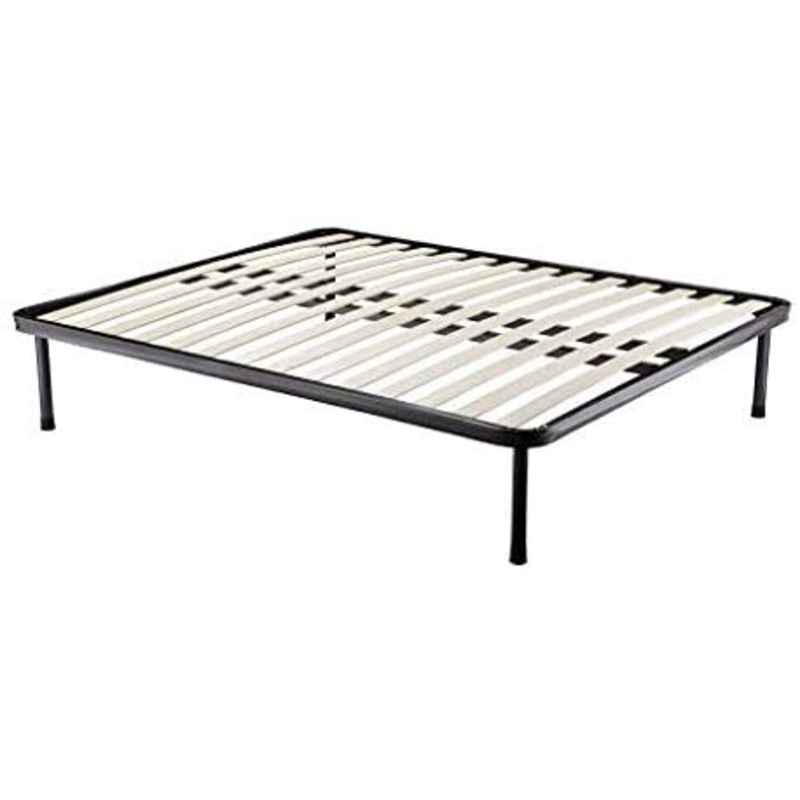 Rete Ortopedica, per Letto 1 Piazza e Mezza, 120190, con Piedini, 14 DOGHE, 100% Made in Italy, Estremamente Resistente, Alta qualit