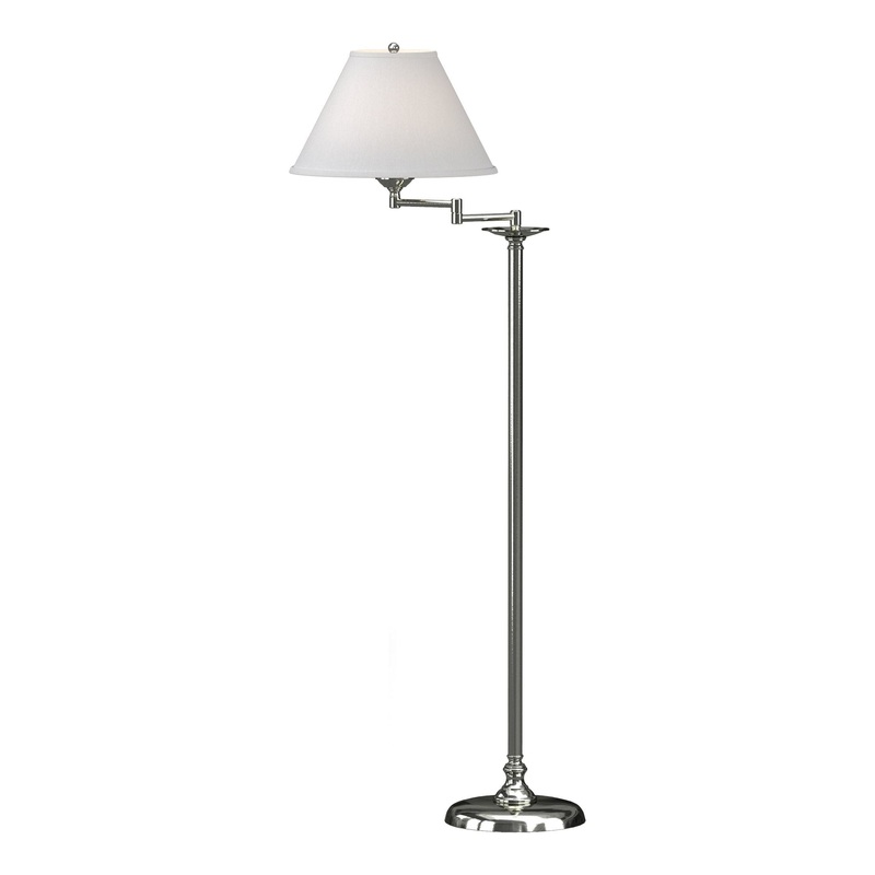 Simple Lines Swing Arm Floor Lamp Sterling