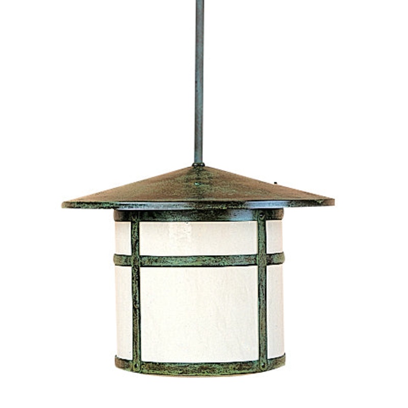 Arroyo BSH-17OF-VP Berkeley One Light Pendant Verdigris Patina