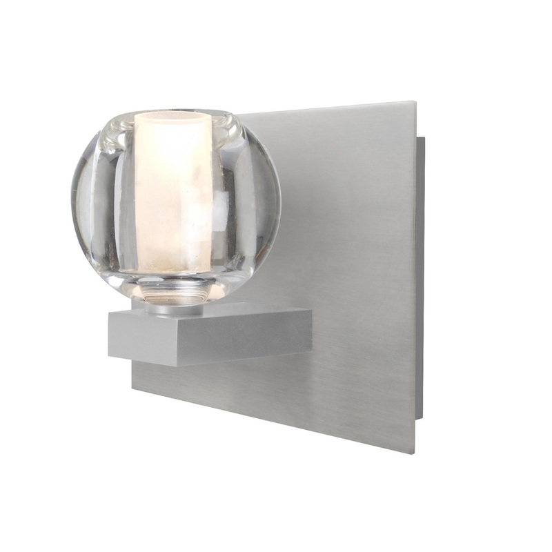 Besa 1WF-BOCACL-LED-SN Boca 3 One Light Vanity Satin Nickel