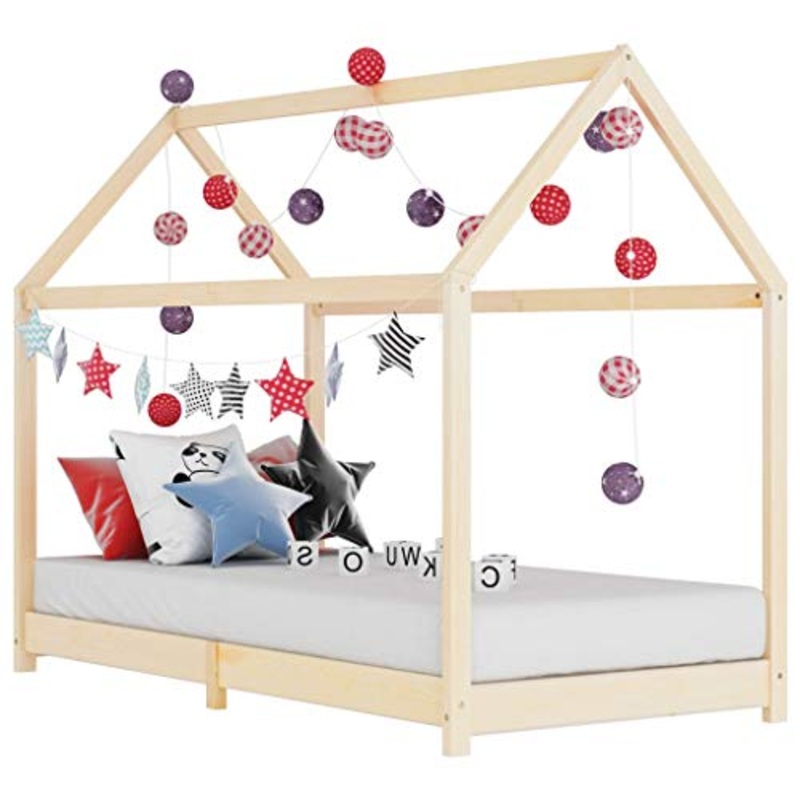 FAMIROSA Giroletto per Bambini in Legno Massello di Pino 90×200 cm-3348