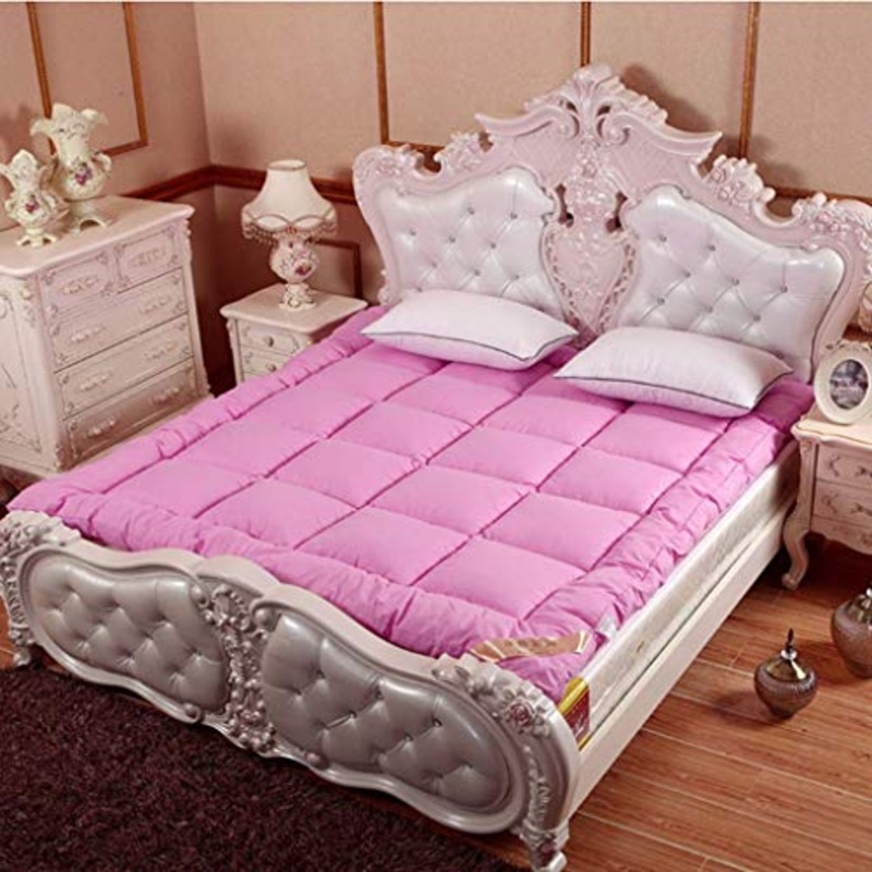 Huan Futon Matt Mat Giapponese Spesso Materasso Mats Schiuma, Idea Regalo Attuale for Il Natale for i Bambini-Marrone Chiaro (Colore : Rosa, Size : 150X200CM(59X79inch))