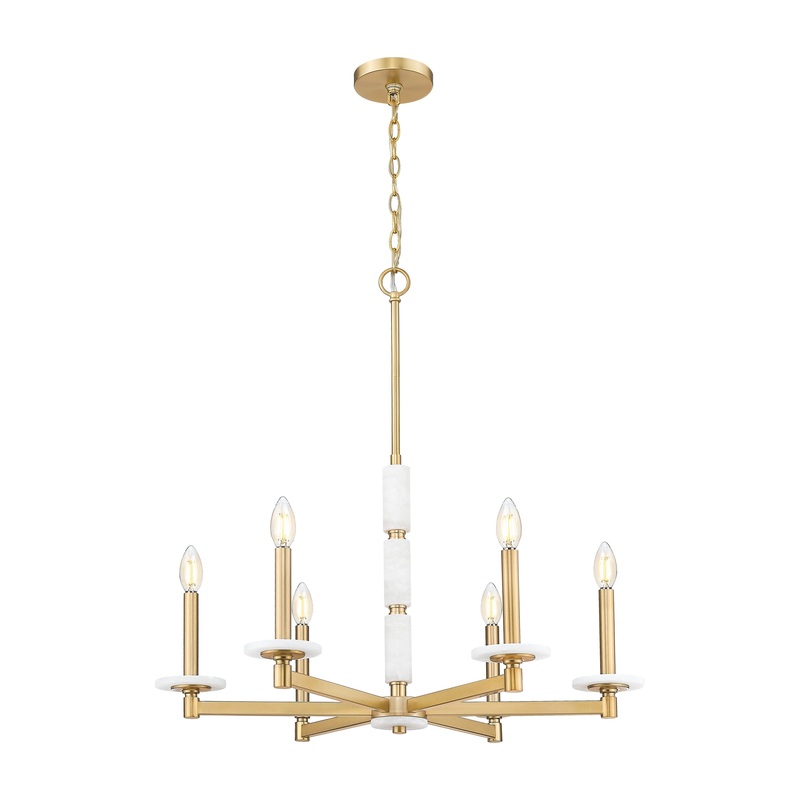 Kaden 6-Light Chandelier Modern Gold