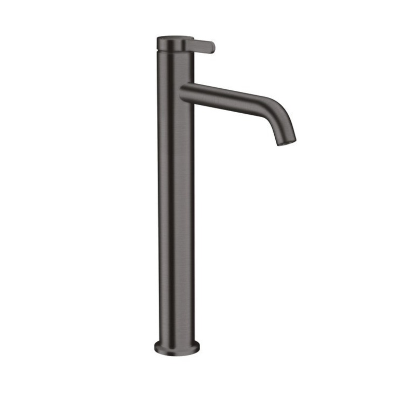 Lavatory Faucet One 230 1 Lever ADA WaterSense Brushed Black Chrome 1.2 Gallons per Minute Less Drain 1 Hole AirPower/Comfort Zone/EcoRight