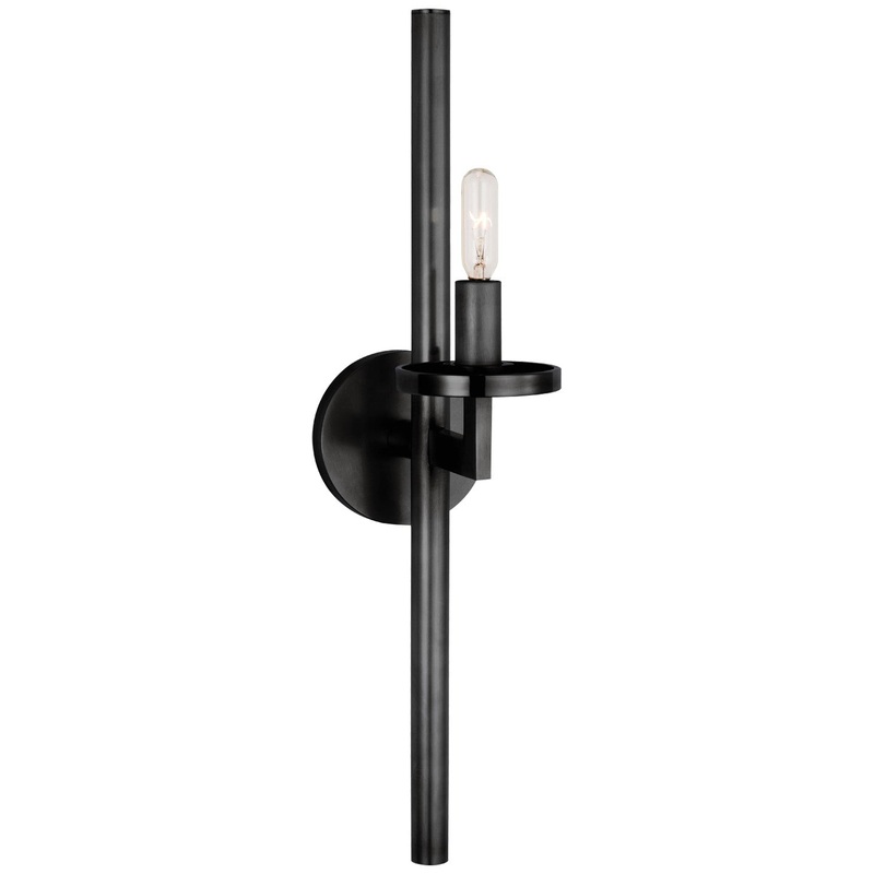 One Light Wall Sconce from the Liaison Collection in Bronze Finish by Visual Comfort Signature