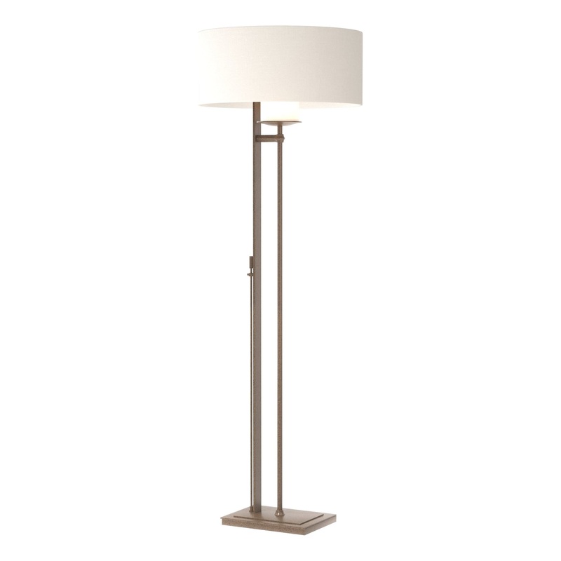 Rook Floor Lamp Bronze Natural Anna Shade (SF)