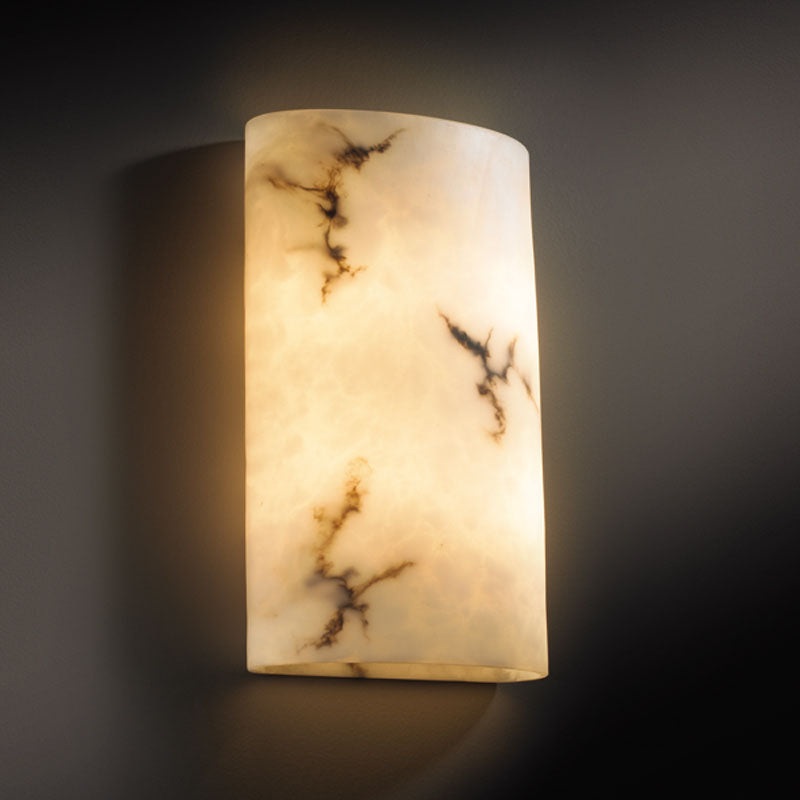 Wall Sconce from the LumenAria Collection in Faux Alabaster Resin Finish by Justice Designs