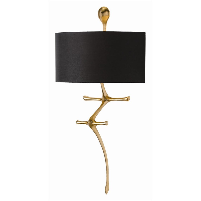 Arteriors 49992 Gilbert One Light Wall Sconce Gold Leaf