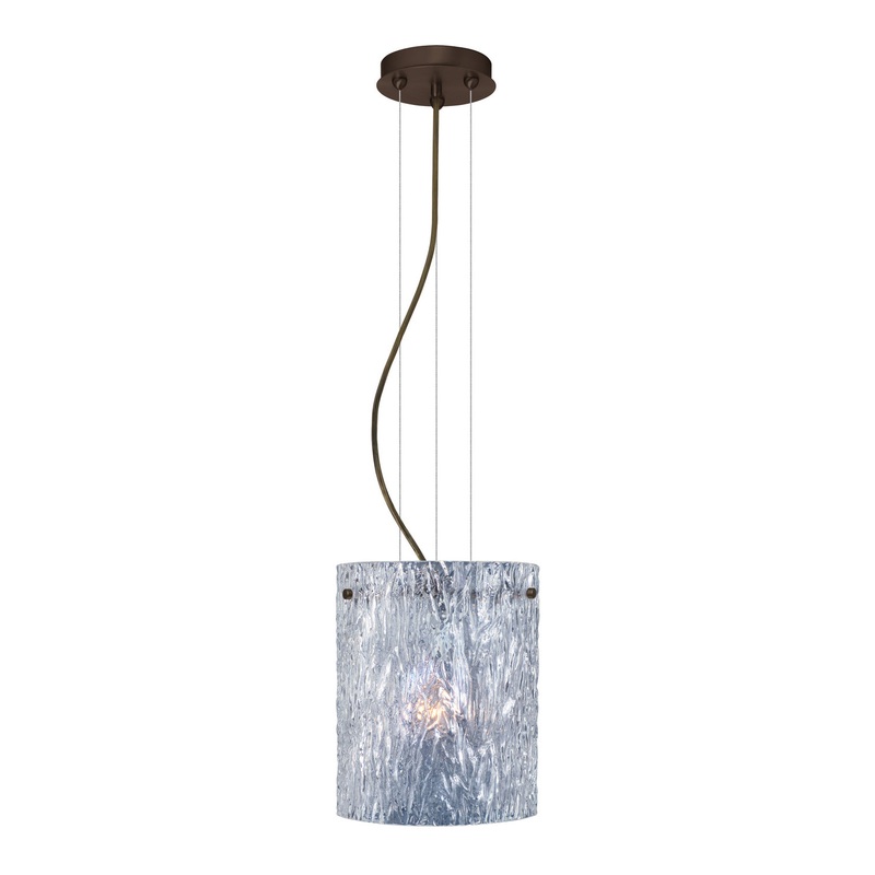 Besa 1KG-400600-LED-BR Tamburo One Light Pendant Bronze