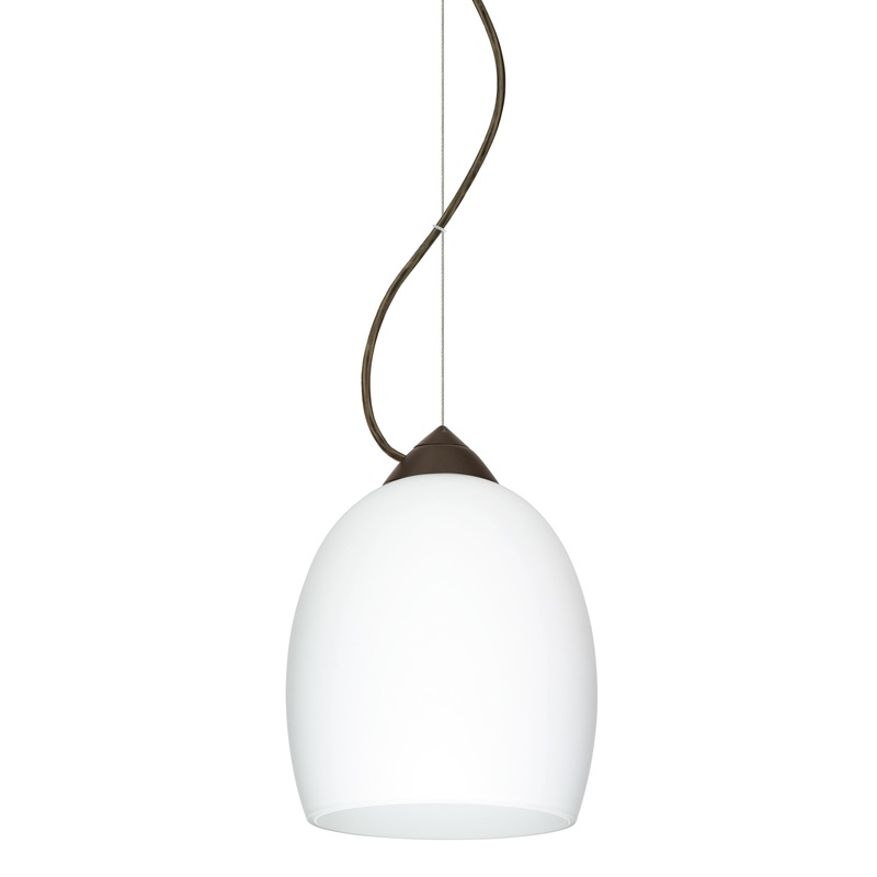 Besa 1KX-169707-BR Lucia One Light Pendant Bronze