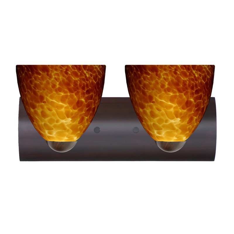 Besa 2WZ-757218-LED-BR Sasha Two Light Wall Sconce Bronze (Discontinued)